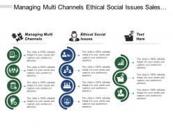 Managing multi channels ethical social issues sales professionalism