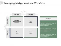 Managing multigenerational workforce ppt powerpoint presentation file brochure cpb