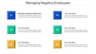 Managing Negative Employees Ppt Powerpoint Presentation Show Skills Cpb
