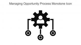 Managing Opportunity Process Monotone Icon In Powerpoint Pptx Png And Editable Eps Format