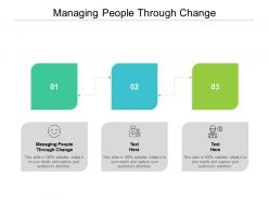 Managing people through change ppt powerpoint presentation infographic template show cpb