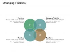 Managing priorities ppt powerpoint presentation ideas icons cpb
