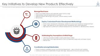 Managing product launch key initiatives to develop new products effectively