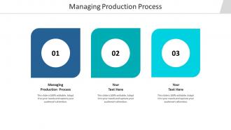 Managing production process ppt powerpoint presentation gallery show cpb