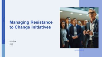Managing Resistance To Change Initiatives PPT Mockup AT
