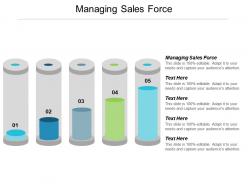 Managing sales force ppt powerpoint presentation model example file cpb