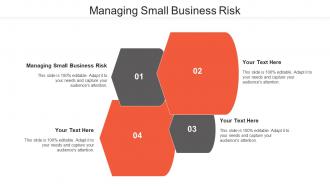 Managing small business risk ppt powerpoint presentation pictures clipart cpb
