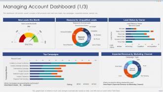 Managing strategic accounts through sales and marketing managing account dashboard