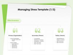 Managing Stress Template Relaxation Training Ppt Powerpoint Presentation Templates