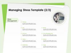 Managing stress template therapy management ppt powerpoint presentation examples