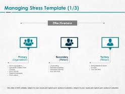 Managing Stress Training Ppt Powerpoint Presentation Professional