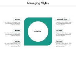 Managing styles ppt powerpoint presentation summary layouts cpb