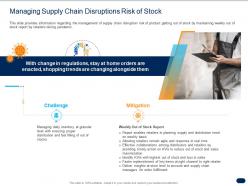 Managing supply chain disruptions risk of stock ppt powerpoint presentation show portrait