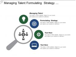 Managing talent formulating strategy strategy organizational market research