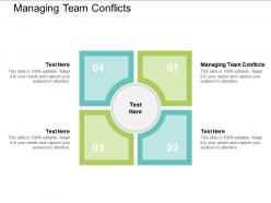 Managing team conflicts ppt powerpoint presentation ideas structure cpb