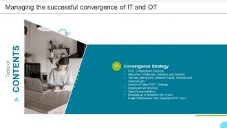 Managing The Successful Convergence Of It And Ot Table Of Contents