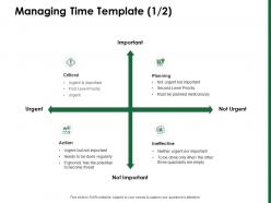Managing time template planned meticulously ppt powerpoint presentation gallery