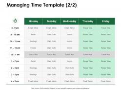 Managing time template ppt powerpoint presentation layouts design ideas