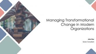 Managing Transformational Change In Modern Organizations PPT Demonstration AT