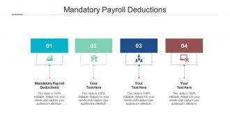 Mandatory payroll deductions ppt powerpoint presentation file summary cpb
