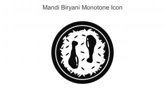 Mandi Biryani Monotone Icon In Powerpoint Pptx Png And Editable Eps Format