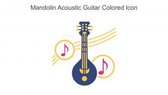 Mandolin Acoustic Guitar Colored Icon In Powerpoint Pptx Png And Editable Eps Format