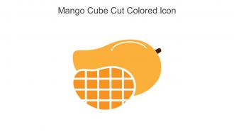 Mango Cube Cut Colored Icon In Powerpoint Pptx Png And Editable Eps Format