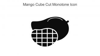 Mango Cube Cut Monotone Icon In Powerpoint Pptx Png And Editable Eps Format
