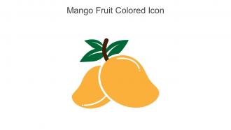 Mango Fruit Colored Icon In Powerpoint Pptx Png And Editable Eps Format