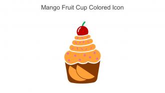 Mango Fruit Cup Colored Icon In Powerpoint Pptx Png And Editable Eps Format
