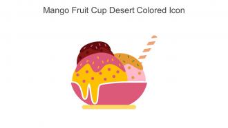 Mango Fruit Cup Desert Colored Icon In Powerpoint Pptx Png And Editable Eps Format