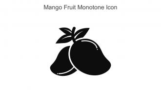 Mango Fruit Monotone Icon In Powerpoint Pptx Png And Editable Eps Format