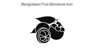 Mangosteen Fruit Monotone Icon In Powerpoint Pptx Png And Editable Eps Format