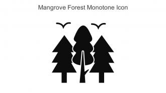 Mangrove Forest Monotone Icon In Powerpoint Pptx Png And Editable Eps Format
