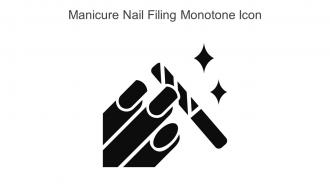 Manicure Nail Filing Monotone Icon In Powerpoint Pptx Png And Editable Eps Format