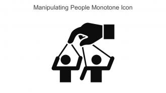 Manipulating People Monotone Icon In Powerpoint Pptx Png And Editable Eps Format