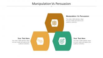 Manipulation vs persuasion ppt powerpoint presentation file vector cpb