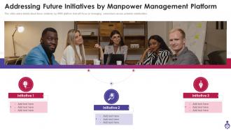 Manpower Management Platform Investor Funding Elevator Pitch Deck Ppt Template