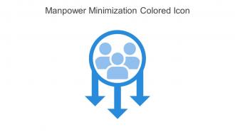 Manpower Minimization Colored Icon In Powerpoint Pptx Png And Editable Eps Format