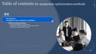 Manpower Optimization Methods Powerpoint Presentation Slides Analytical Researched