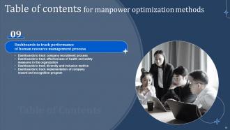 Manpower Optimization Methods Powerpoint Presentation Slides Graphical Designed