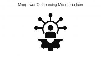 Manpower Outsourcing Monotone Icon In Powerpoint Pptx Png And Editable Eps Format