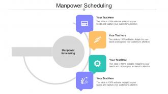 Manpower Scheduling Ppt Powerpoint Presentation Model Smartart Cpb