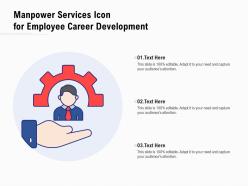 Manpower services icon for employee career development