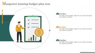 Manpower Training Budget Plan Icon