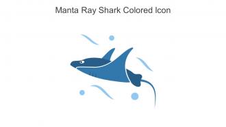 Manta Ray Shark Colored Icon In Powerpoint Pptx Png And Editable Eps Format