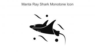 Manta Ray Shark Monotone Icon In Powerpoint Pptx Png And Editable Eps Format