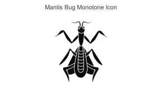 Mantis Bug Monotone Icon In Powerpoint Pptx Png And Editable Eps Format