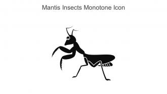 Mantis Insects Monotone Icon In Powerpoint Pptx Png And Editable Eps Format
