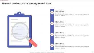 Manual Business Case Management Icon